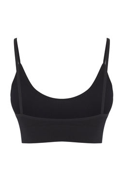 TRENDYOLMILLA Siyah Seamless/Dikissiz Ip Ask?l? Balensiz Kaps?z Bralette Orme Sutyen THMAW23SU00140 фото 23