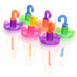 Цена за 2 шт. Форма для приготовления мороженого "Зонтики" 6шт