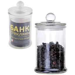 Стеклянная банка для сыпучих продуктов с крышкой BANCA, объем: 0.75 л, арт.003601 /Mallony/  фото 2