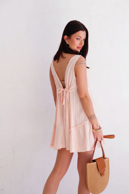 12534 Платье пляжное кремовое из хлопка - Martichelli фото 9