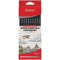 Набор карандашей ч/гр. Berlingo 10шт., 3H-3B (BS01210) заточ., в карт. уп.