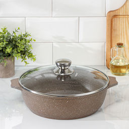 ГРАНИТ BROWN Жаровня 3,0 л, арт. 33806