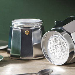 Кофеварка гейзерная Доляна Alum, на 6 чашек, 300 мл, алюминий, серебристая