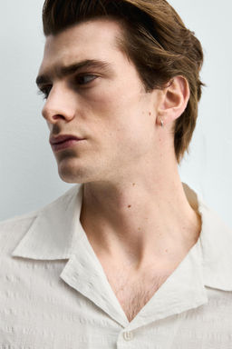 CAMISA JACQUARD CUADROS / Blanco - Zara фото 5