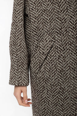 Пальто женское демисезонное в составе шерсть 60% - El podio фото 5