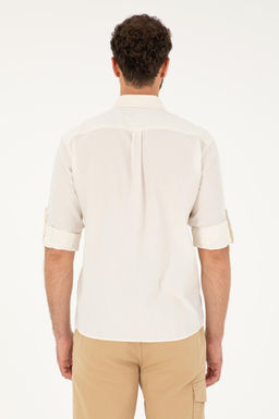 Мужская рубашка с длинным рукавом Stone Неожиданная скидка в корзине - U.s. polo assn фото 5