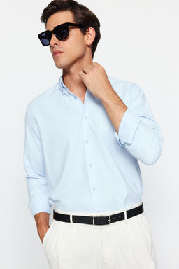 TRENDYOL MAN Gri Regular Nak?sl? Kolay Utulenebilir Smart Oxford Gomlek TMNAW24GO00089 - Trendyolmilla фото 7