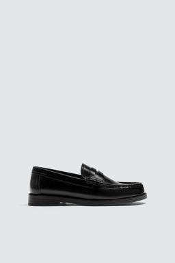 LEATHER PENNY LOAFERS - Zara фото 5