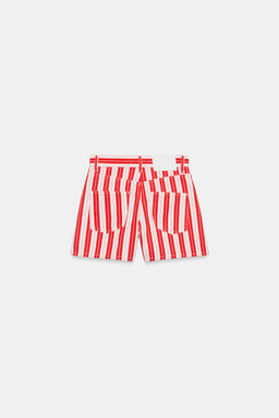 SHORTS MOM FIT RAYAS / Raya Roja - Zara фото 7