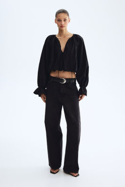 Blusa globo con efecto arrugado - H&m фото 3