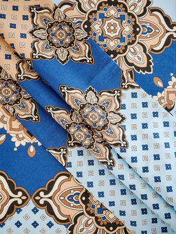 Простыня поплин - Марокко, цвет голубой - Гармония уюта фото 5