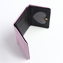 Кошелёк «Цветочек», маленький, для девочки, на кнопке, сиреневый