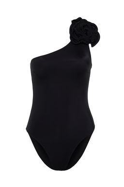 Siyah Aplike Detayl? Tek Omuz Kapl? Brazilian Mayo TBESS23MA00401