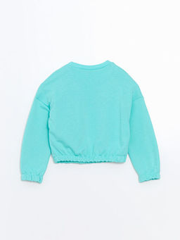 Bisiklet Yaka K?z ?ocuk Kal?n Sweatshirt