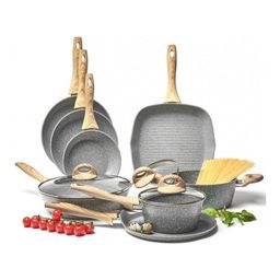 Сковорода Walmer Stonehenge, 26 см, цвет серый  фото 10