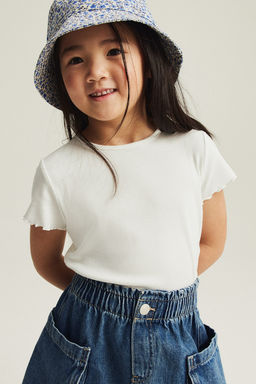 Camiseta en punto de canale - H&m фото 2