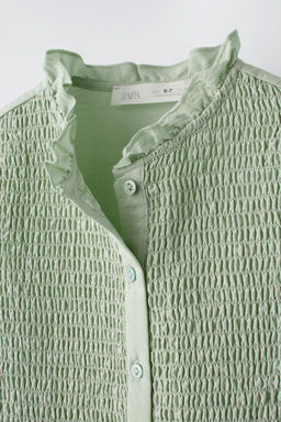 SHIRT WITH STRETCH DETAIL - Zara фото 15