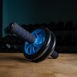 Ролик для пресса ONLYTOP, 2 колеса, с ковриком