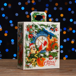 Цена за 5 шт. Коробка подарочная Белки и стрелки, 15,5 х 7 х 18,5 см - Simaland фото 2