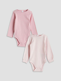 Bisiklet Yaka K?z Bebek ??t??tl? Body 2li