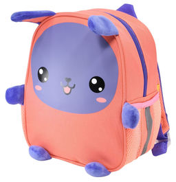 Рюкзак Каляка-Маляка ЗАЙЧИК со страховочной лентой, 4,5 л, 27x23x7 см, мягкий, молния, для...