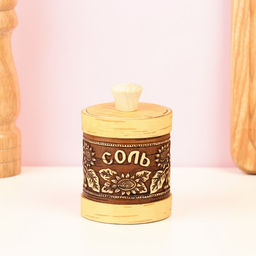 Туес Подсолнушек: Соль, 79 см, береста