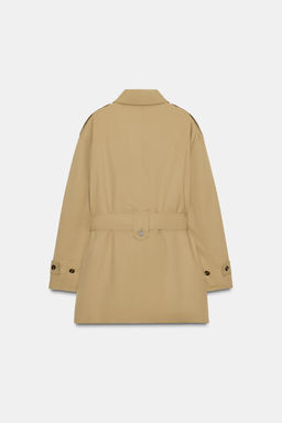 ZW COLLECTION PADDED TRENCH COAT WITH BELT - Zara фото 6