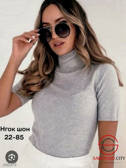 Водолазки женская с коротким рукавом