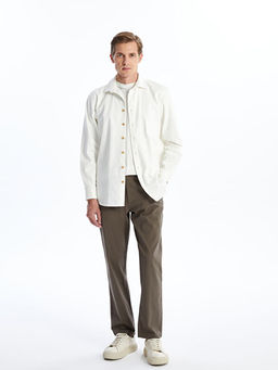 Regular Fit Uzun Kollu Gabardin Erkek G?mlek