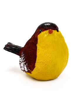 Садовая фигура из полистоуна «Синица», 12×10×7 см