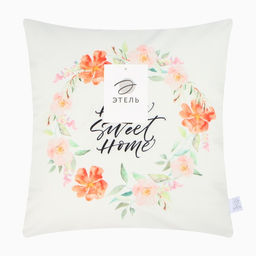 Набор декоративных наволочек Flowers - 4 шт, 40х40 см, велюр - Этель фото 10