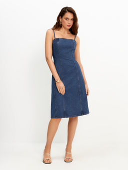 Платье джинсовое жен. Laurel темно-синий - Concept club фото 3