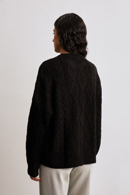 Джемпер из трикотажа с косами - Mollis фото 3