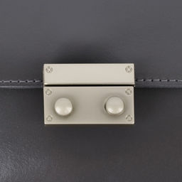 Застёжка для сумки, 4×2.8 см, цвет серебряный