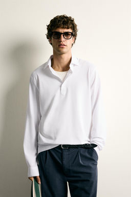 CAMISA POLO REGULAR FIT SOFT / Blanco - Zara фото 2