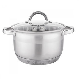 Кастрюля нерж. 5,1 л "Kelli", арт. KL-4712-22