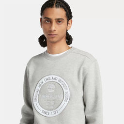 Толстовка Timberland Sweatshirt Liner Logo Crew Neck Polartec 200 серая фото 2