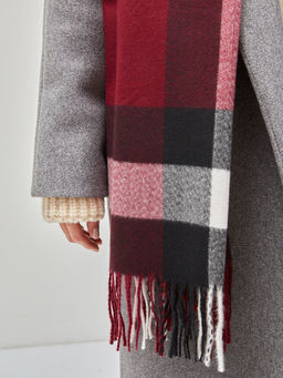 В составе шерсть и кашемир! теплый двусторонний палантин - Tantino фото 4