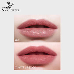 FFleur L480 Стойкая жидкая матовая помада Long Lasting 8H тон 06 Passionate rose фото 3