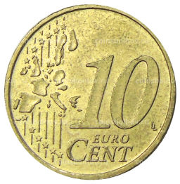 Монета 10 евроцентов 2002 года G Германия