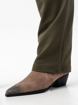 Брюки футер 2-х нитка,хаки - Binita фото 7