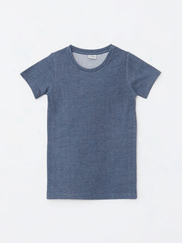 Bisiklet Yaka Basic K?sa Kollu Erkek ?ocuk ??lik