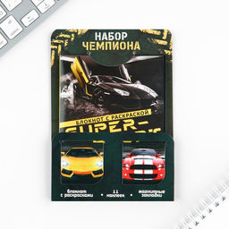 Цена за 2 шт. Подарочный набор Тому, кто может все, блокнот А6, 32 листа, наклейки, магнитные закладки - Artfox фото 2