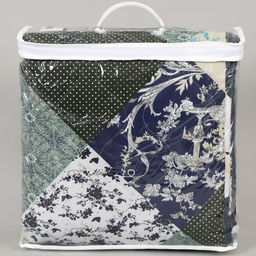 АРТ 040/1 Покрывало (микрофайбер) 210*240 "Сине-зеленый пэчворк"