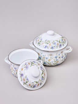 НАБОР КАСТРЮЛЬ AGNESS ЭМАЛИРОВАННЫХ СЕРИЯ SENTIMENT, 4ПР. 1,5Л И 2,8Л, 16Х10СМ, 20Х12СМ  фото 4