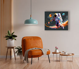 ФРЕЯ PNB/PLB-287 Набор для раскрашивания по номерам ( эффект черного холста ) 50 х 40 см Разноцветный космос