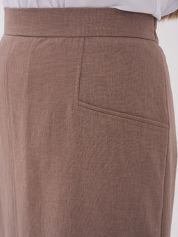 льняная юбка ЛЕН с ВИСКОЗОЙ - Трика фото 4