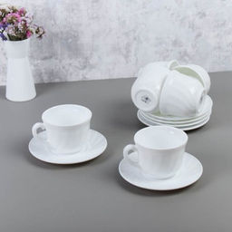 Чайный набор 12 предметов 200 мл белая А / XWB190HP55-6E (WHITE) /уп 8/ - Галеонтрейд фото 6