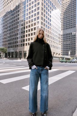 SHORT COAT WITH HIGH COLLAR - Zara фото 14