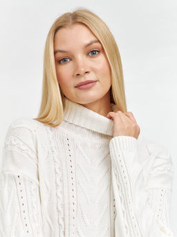 водолазка женская со спущенной линией плеча и с косами - Glenfield фото 6